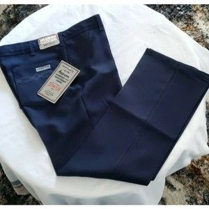 Sport-abouts Blue Slacks -Big Yank Western Dress Pants VTG 80's- Mens 38X30 NWT